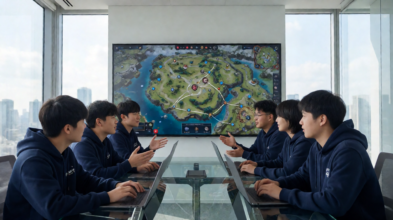 战术竞技类电竞项目，选手在广阔地图上展开生存对抗